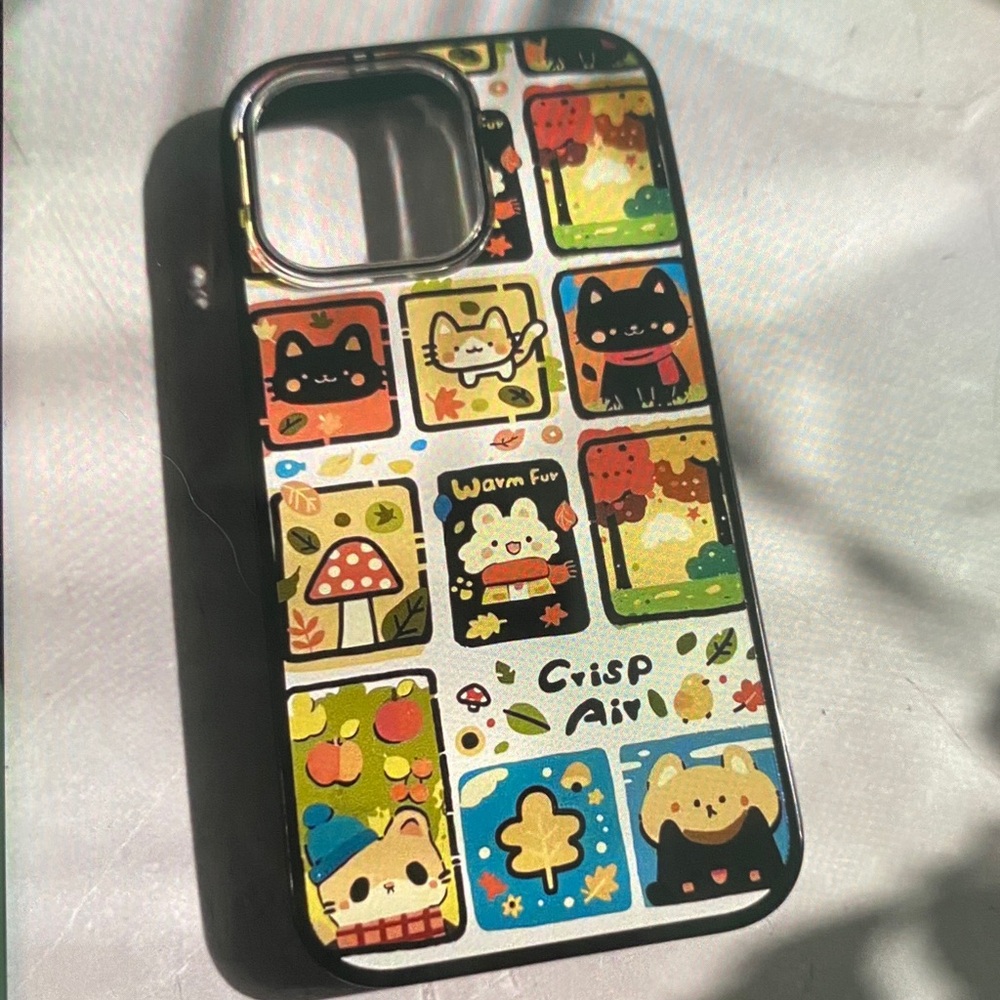 Cute Multicolor Cartoon Patchwork Phone Case - Unbranded